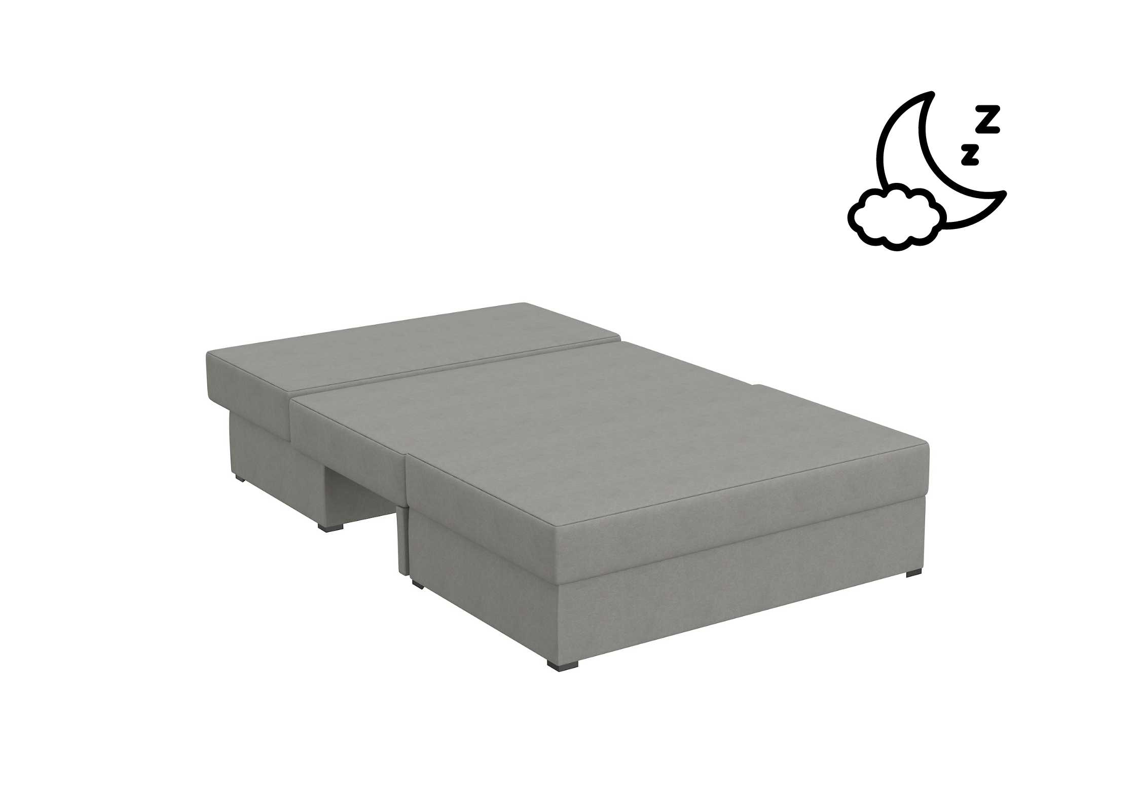 Rozłożona do spania sofa Paco
